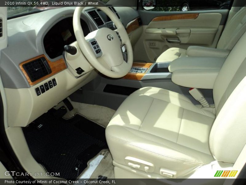 Liquid Onyx Black / Wheat 2010 Infiniti QX 56 4WD