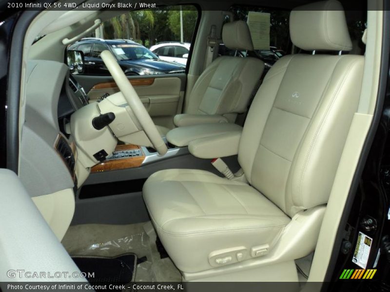 Liquid Onyx Black / Wheat 2010 Infiniti QX 56 4WD