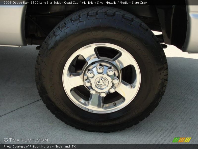 Bright Silver Metallic / Medium Slate Gray 2008 Dodge Ram 2500 Lone Star Edition Quad Cab 4x4