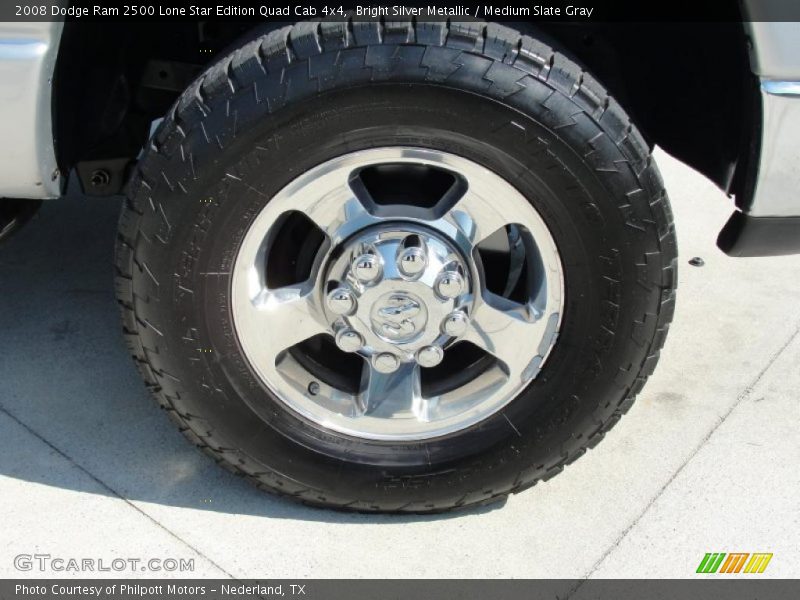 Bright Silver Metallic / Medium Slate Gray 2008 Dodge Ram 2500 Lone Star Edition Quad Cab 4x4