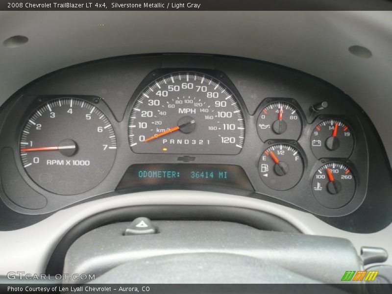Silverstone Metallic / Light Gray 2008 Chevrolet TrailBlazer LT 4x4