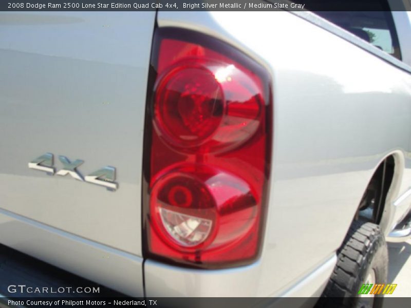 Bright Silver Metallic / Medium Slate Gray 2008 Dodge Ram 2500 Lone Star Edition Quad Cab 4x4