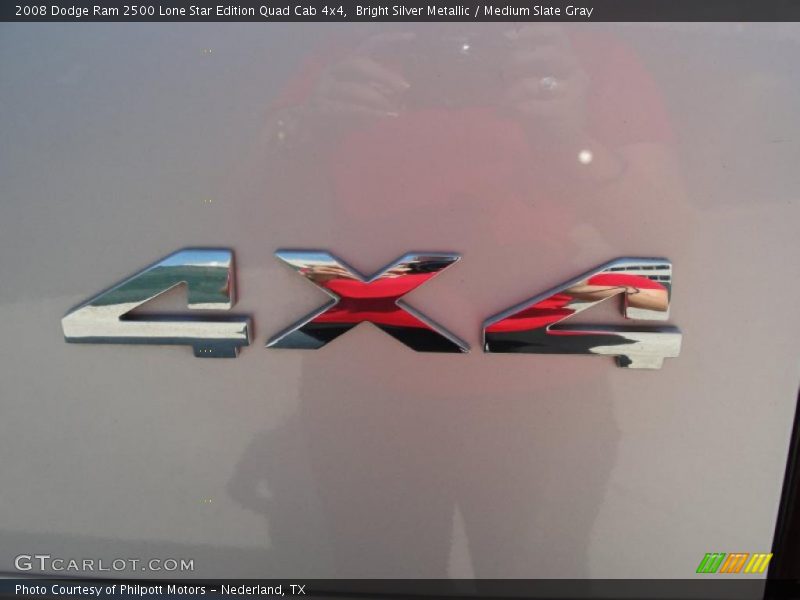 Bright Silver Metallic / Medium Slate Gray 2008 Dodge Ram 2500 Lone Star Edition Quad Cab 4x4
