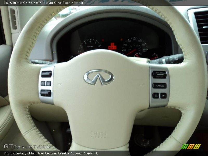 Liquid Onyx Black / Wheat 2010 Infiniti QX 56 4WD
