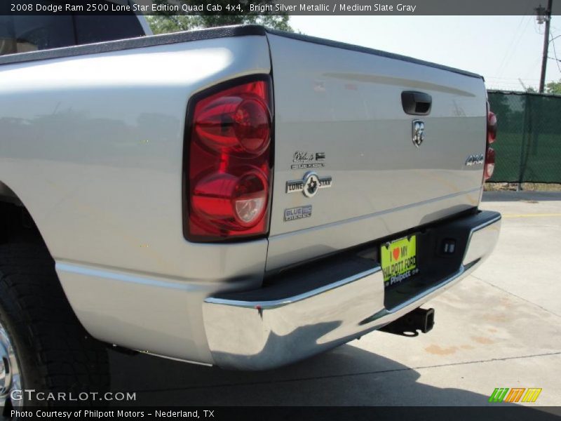 Bright Silver Metallic / Medium Slate Gray 2008 Dodge Ram 2500 Lone Star Edition Quad Cab 4x4