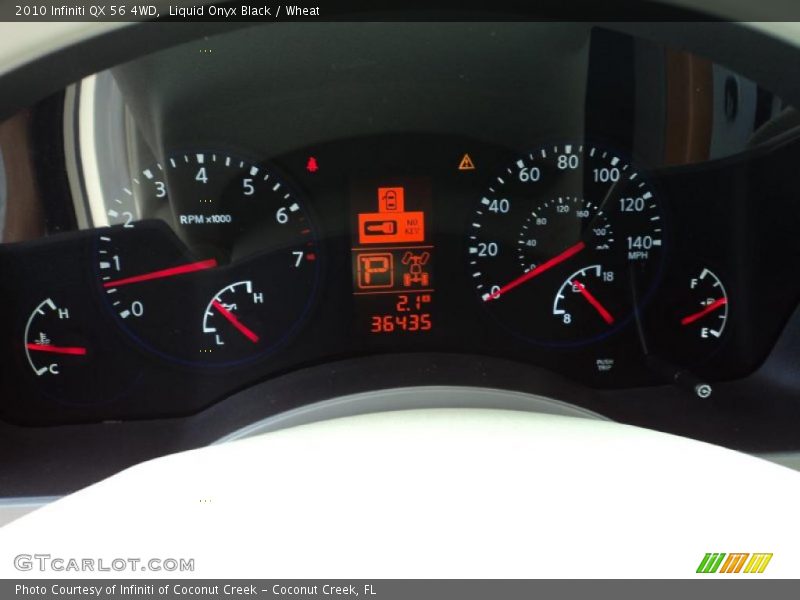 Liquid Onyx Black / Wheat 2010 Infiniti QX 56 4WD