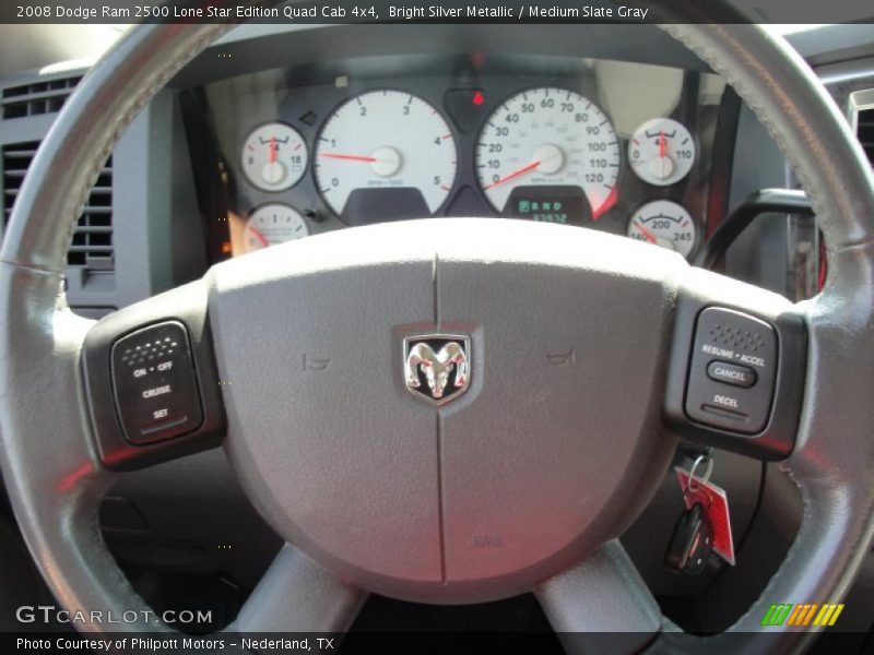 Bright Silver Metallic / Medium Slate Gray 2008 Dodge Ram 2500 Lone Star Edition Quad Cab 4x4