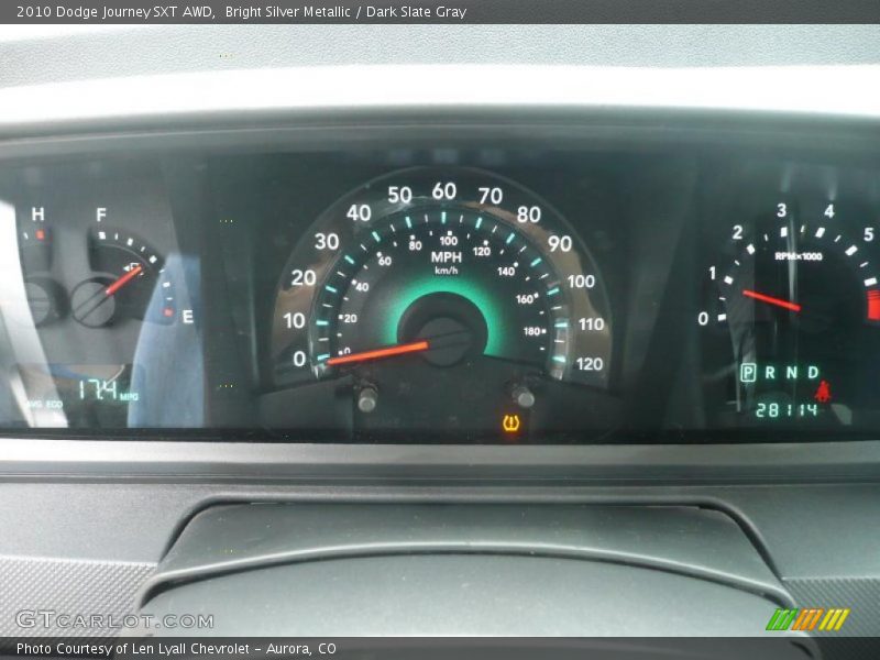 Bright Silver Metallic / Dark Slate Gray 2010 Dodge Journey SXT AWD