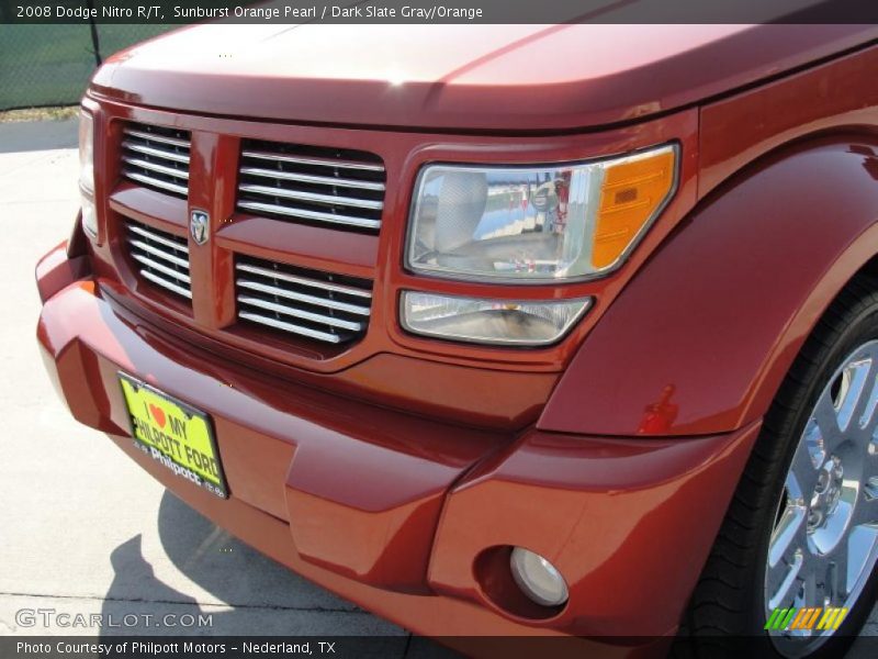Sunburst Orange Pearl / Dark Slate Gray/Orange 2008 Dodge Nitro R/T