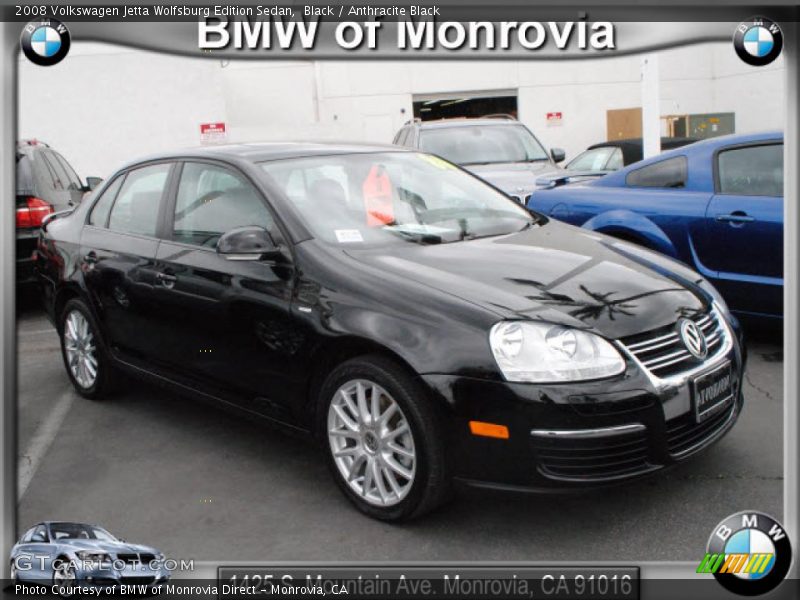 Black / Anthracite Black 2008 Volkswagen Jetta Wolfsburg Edition Sedan