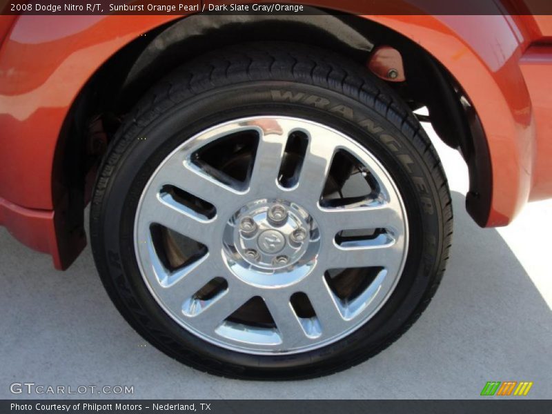 Sunburst Orange Pearl / Dark Slate Gray/Orange 2008 Dodge Nitro R/T