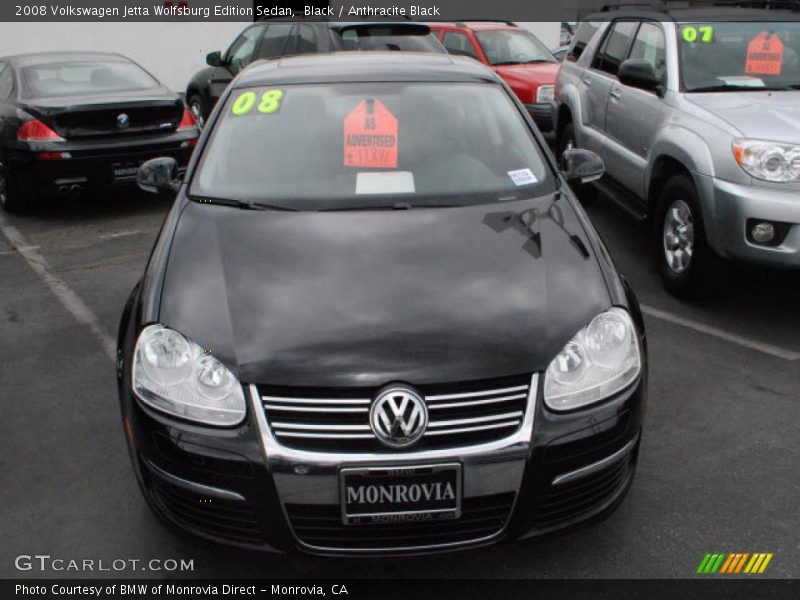 Black / Anthracite Black 2008 Volkswagen Jetta Wolfsburg Edition Sedan