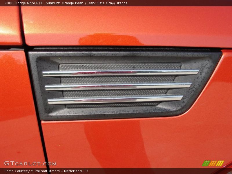 Sunburst Orange Pearl / Dark Slate Gray/Orange 2008 Dodge Nitro R/T