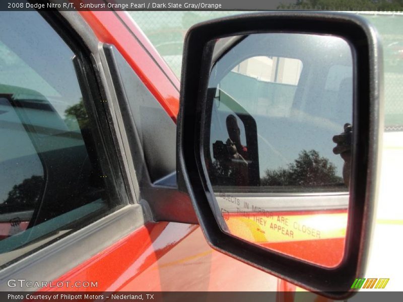 Sunburst Orange Pearl / Dark Slate Gray/Orange 2008 Dodge Nitro R/T