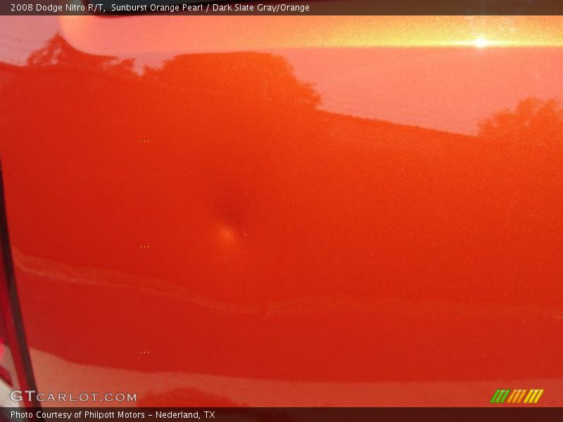 Sunburst Orange Pearl / Dark Slate Gray/Orange 2008 Dodge Nitro R/T