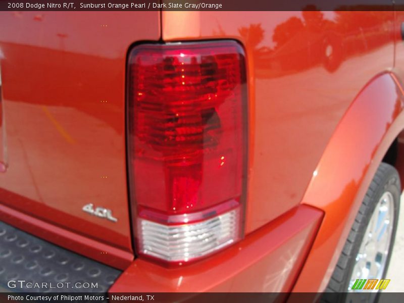 Sunburst Orange Pearl / Dark Slate Gray/Orange 2008 Dodge Nitro R/T