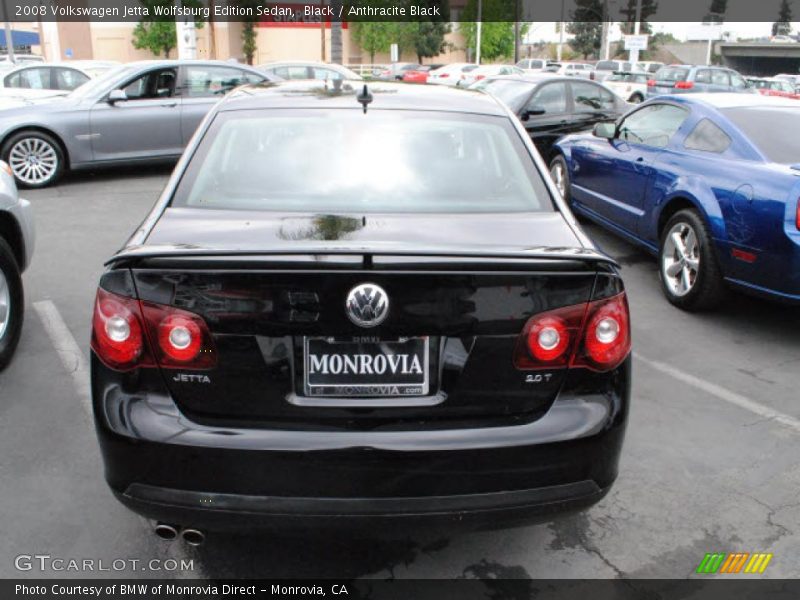 Black / Anthracite Black 2008 Volkswagen Jetta Wolfsburg Edition Sedan