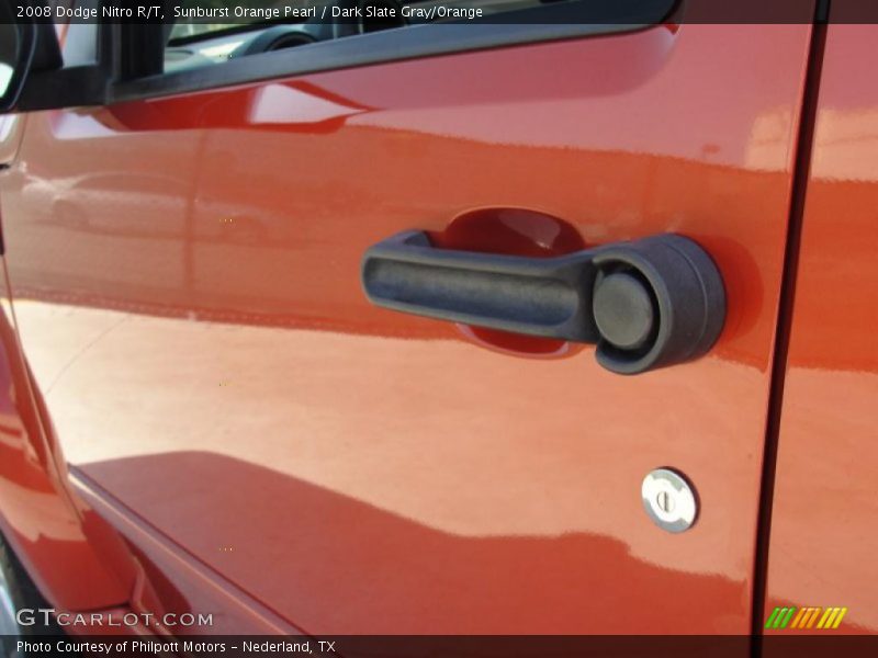 Sunburst Orange Pearl / Dark Slate Gray/Orange 2008 Dodge Nitro R/T