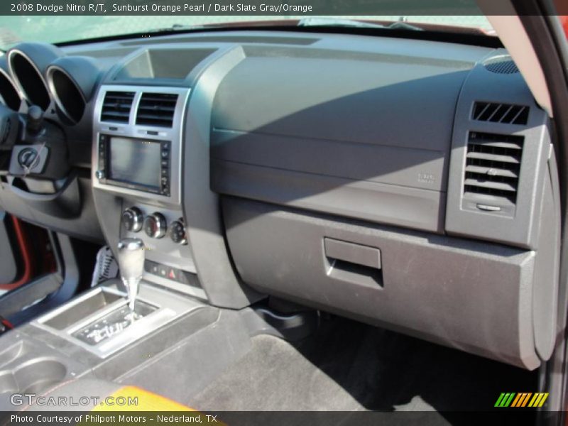 Sunburst Orange Pearl / Dark Slate Gray/Orange 2008 Dodge Nitro R/T