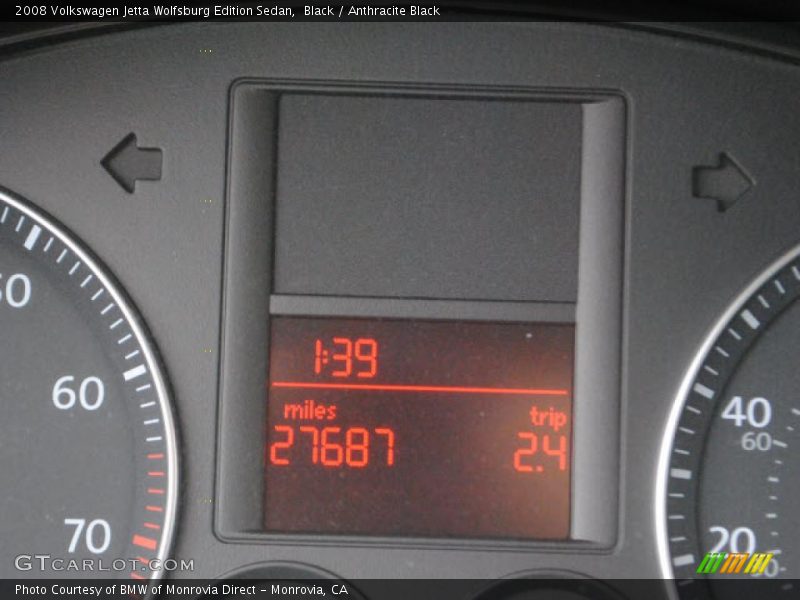 Black / Anthracite Black 2008 Volkswagen Jetta Wolfsburg Edition Sedan