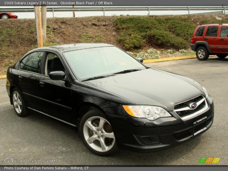 Obsidian Black Pearl / Off Black 2009 Subaru Legacy 2.5i Sedan