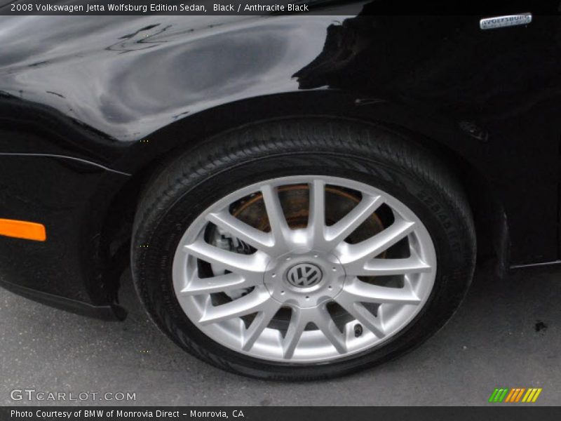 Black / Anthracite Black 2008 Volkswagen Jetta Wolfsburg Edition Sedan