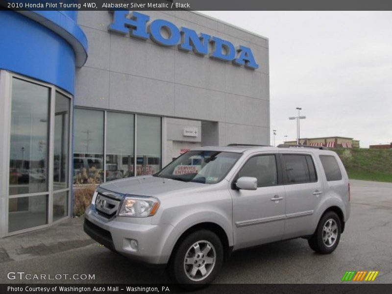 Alabaster Silver Metallic / Black 2010 Honda Pilot Touring 4WD
