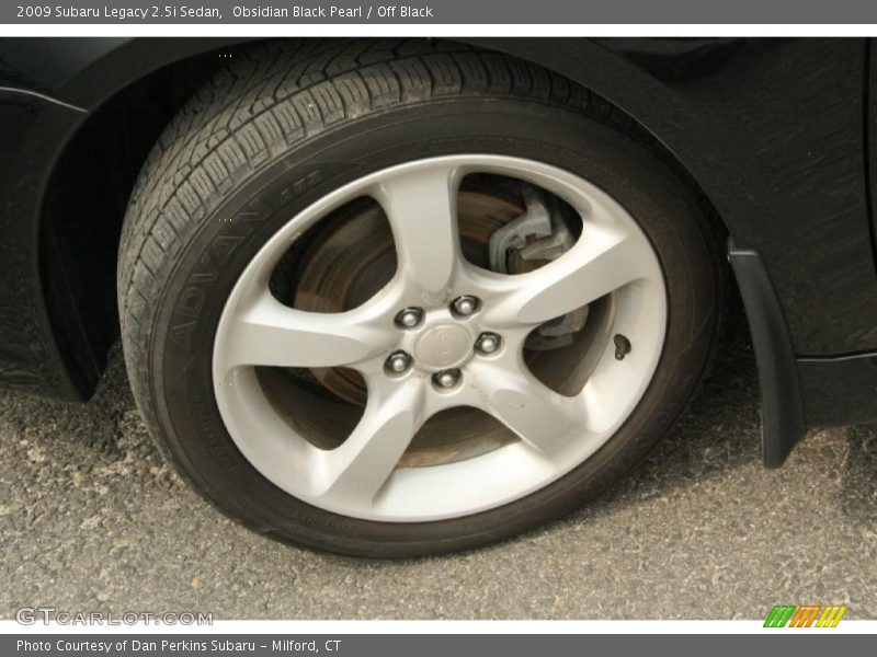 Obsidian Black Pearl / Off Black 2009 Subaru Legacy 2.5i Sedan