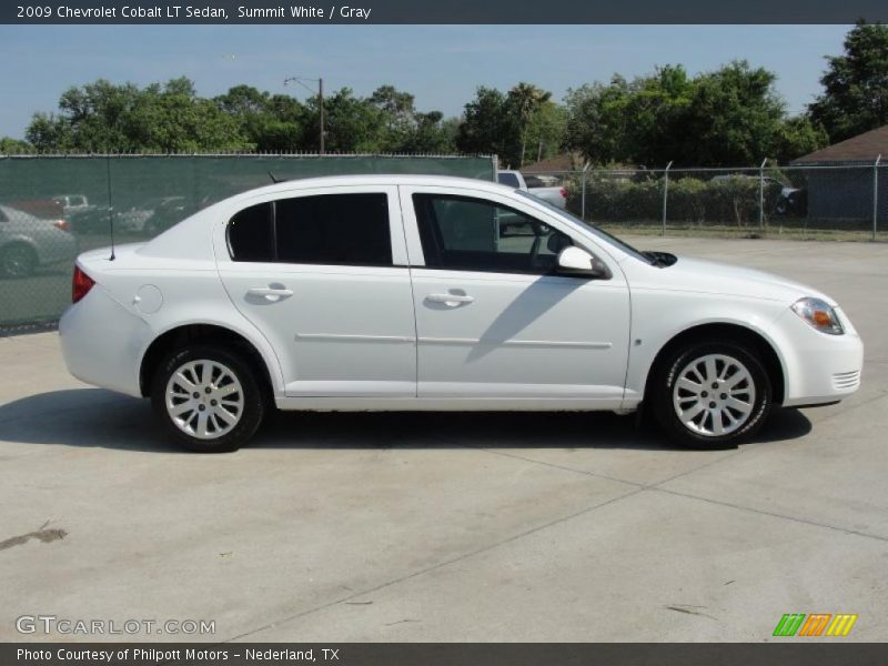 Summit White / Gray 2009 Chevrolet Cobalt LT Sedan