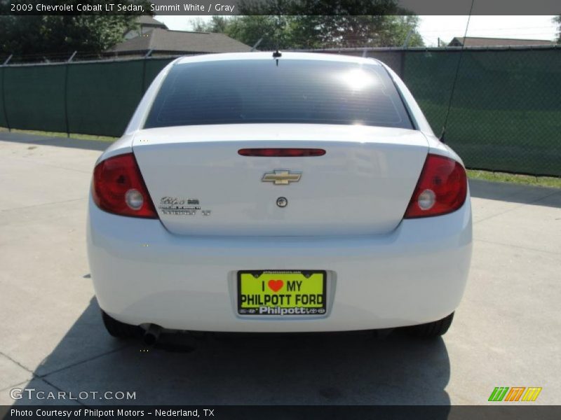 Summit White / Gray 2009 Chevrolet Cobalt LT Sedan