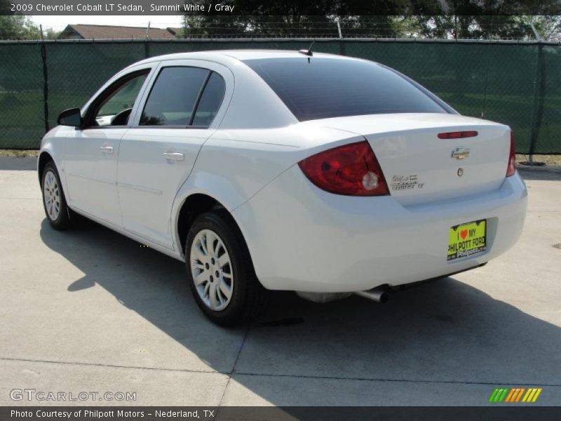 Summit White / Gray 2009 Chevrolet Cobalt LT Sedan