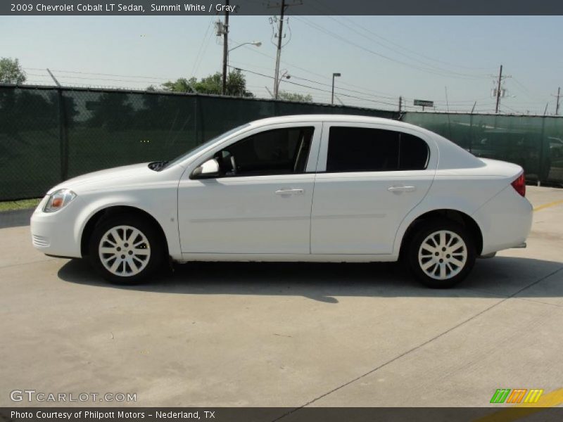 Summit White / Gray 2009 Chevrolet Cobalt LT Sedan