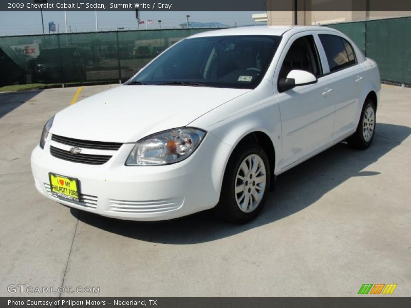 Summit White / Gray 2009 Chevrolet Cobalt LT Sedan