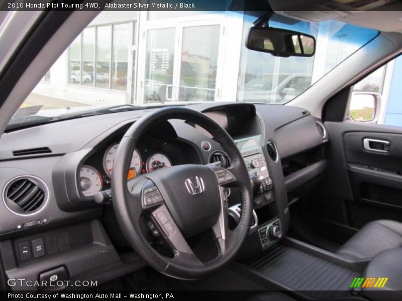Alabaster Silver Metallic / Black 2010 Honda Pilot Touring 4WD