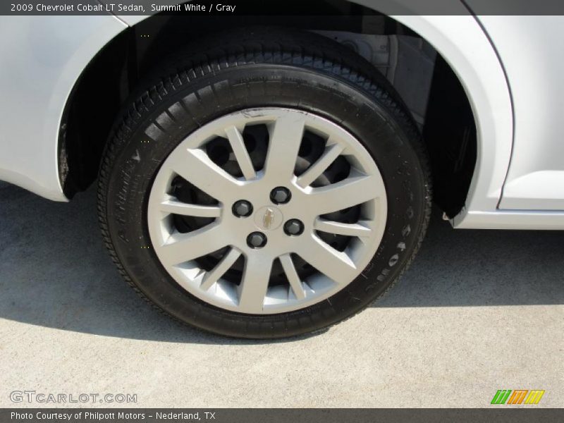 Summit White / Gray 2009 Chevrolet Cobalt LT Sedan