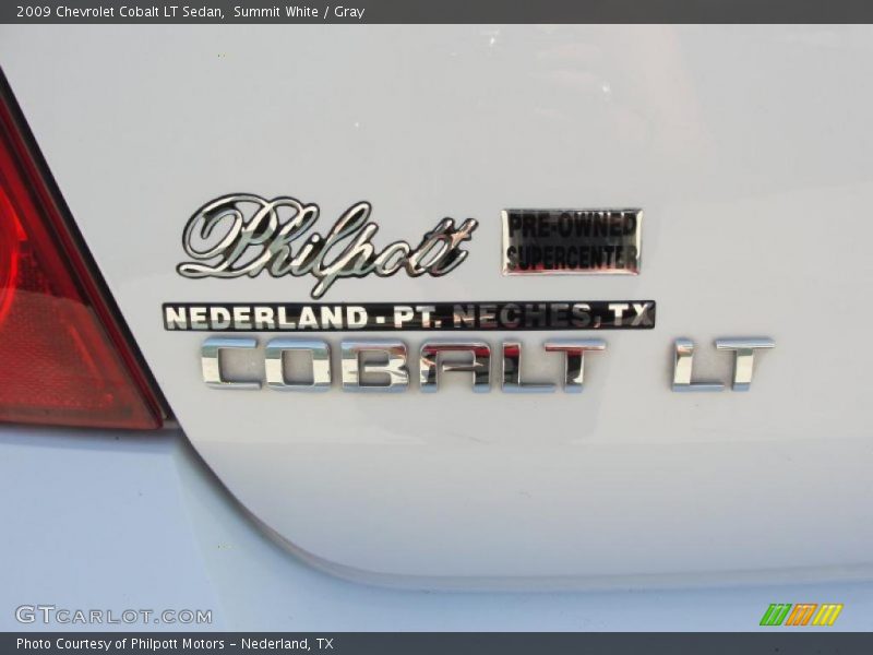 Summit White / Gray 2009 Chevrolet Cobalt LT Sedan