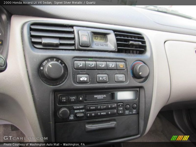 Controls of 2000 Accord LX V6 Sedan