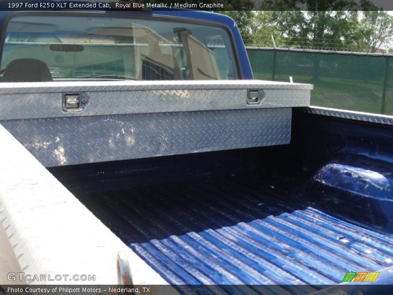 Royal Blue Metallic / Medium Graphite 1997 Ford F250 XLT Extended Cab