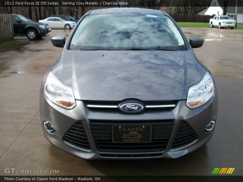 Sterling Grey Metallic / Charcoal Black 2012 Ford Focus SE SFE Sedan