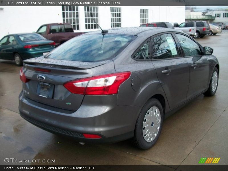 Sterling Grey Metallic / Charcoal Black 2012 Ford Focus SE SFE Sedan