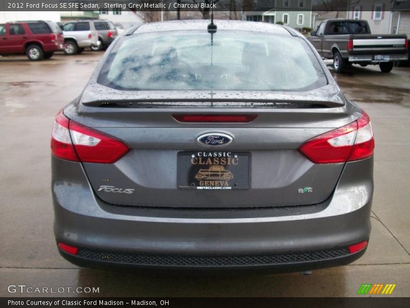 Sterling Grey Metallic / Charcoal Black 2012 Ford Focus SE SFE Sedan
