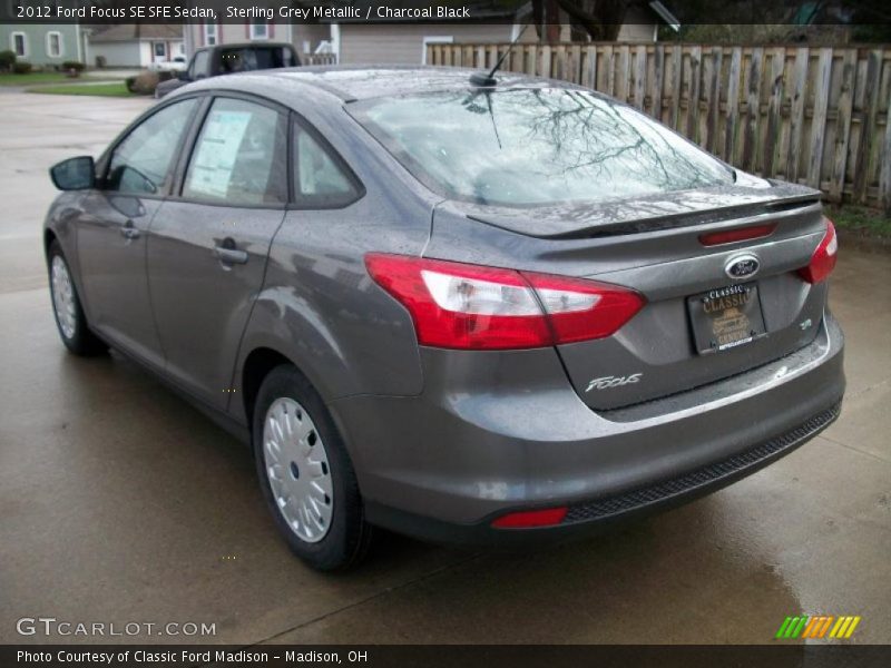 Sterling Grey Metallic / Charcoal Black 2012 Ford Focus SE SFE Sedan