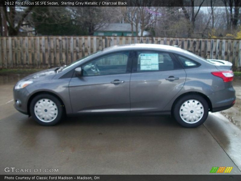 Sterling Grey Metallic / Charcoal Black 2012 Ford Focus SE SFE Sedan