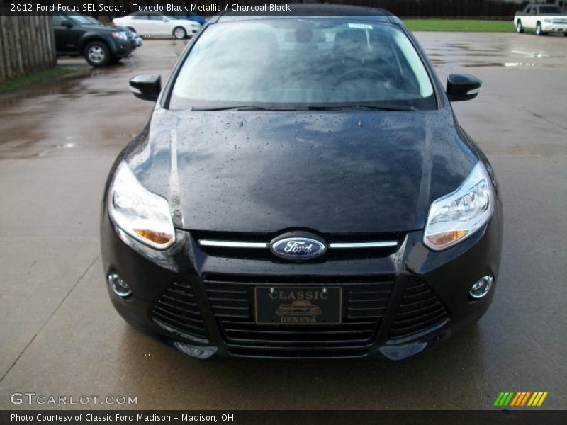 Tuxedo Black Metallic / Charcoal Black 2012 Ford Focus SEL Sedan