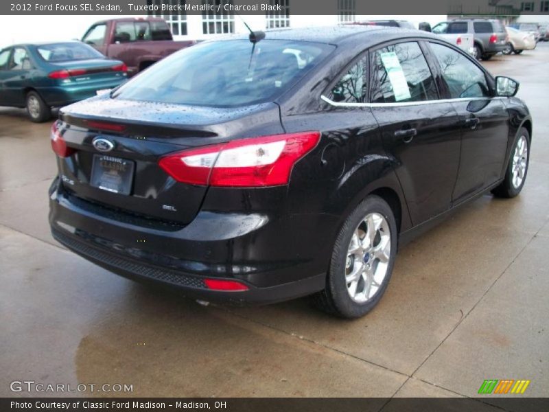 Tuxedo Black Metallic / Charcoal Black 2012 Ford Focus SEL Sedan