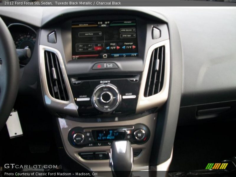 Controls of 2012 Focus SEL Sedan