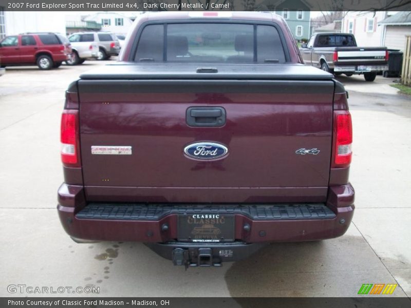 Dark Cherry Metallic / Camel 2007 Ford Explorer Sport Trac Limited 4x4