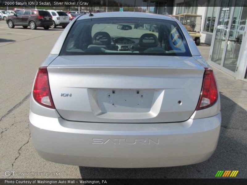Silver Nickel / Gray 2006 Saturn ION 3 Sedan