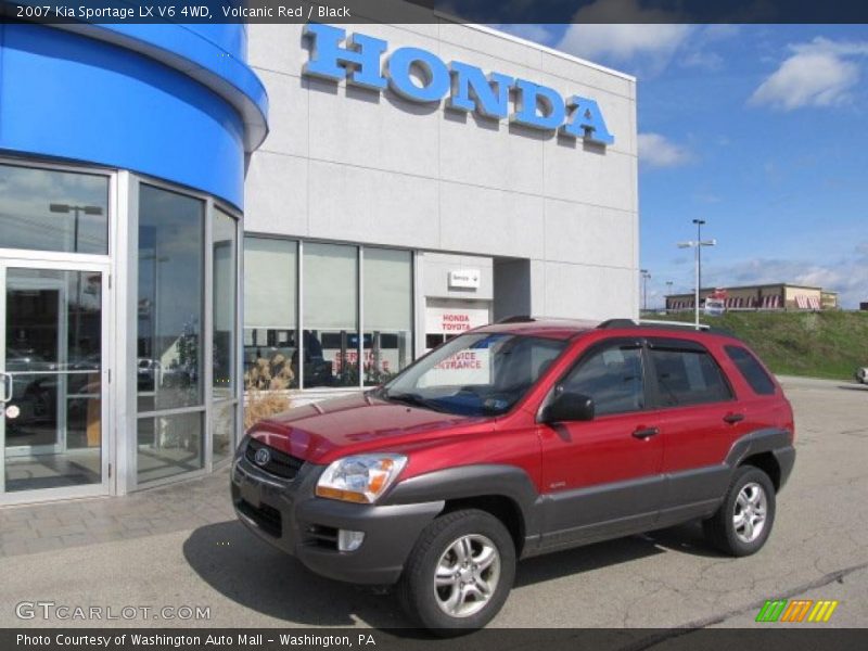 Volcanic Red / Black 2007 Kia Sportage LX V6 4WD