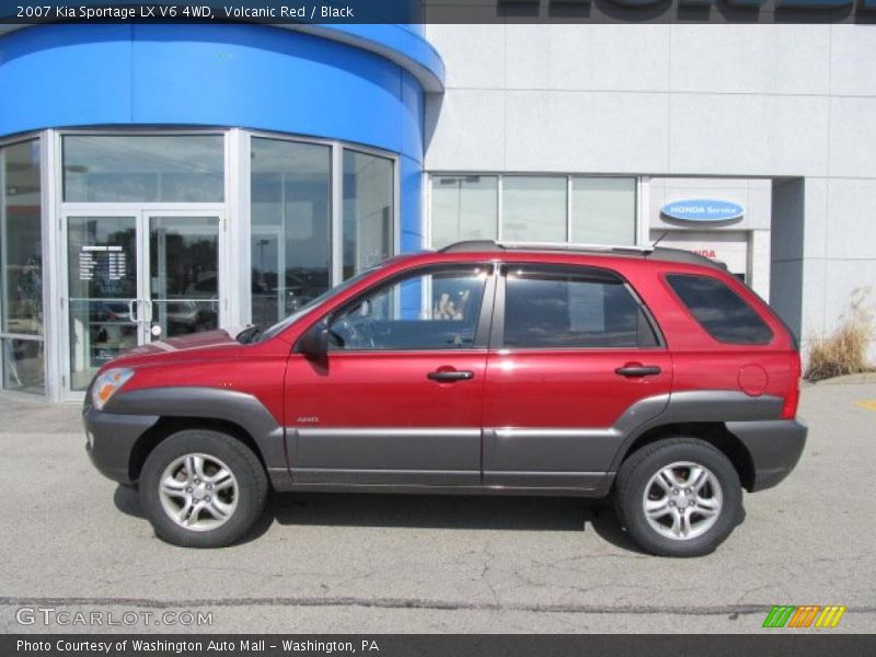 Volcanic Red / Black 2007 Kia Sportage LX V6 4WD